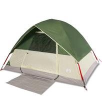 vidaXL Stovyklavimo palapinė, žalia, dvivietė, kupolinė