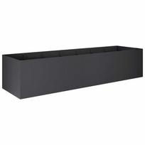 vidaXL Sodo vazonas Juoda 280 x 80 x 60 cm Šaltai valcuotas plienas