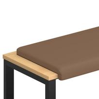 vidaXL Suoliuko pagalvė Dirbtinė oda Kapučino Gylis 35 cm