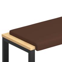 vidaXL Suoliuko pagalvė Dirbtinė oda Ruda Gylis 35 cm