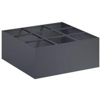 vidaXL Sodo vazonas Antracito 100 x 100 x 30 cm