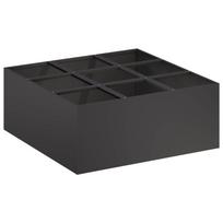 vidaXL Sodo vazonas Juoda 100 x 100 x 40 cm Šaltai valcuotas plienas