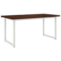 vidaXL Kvadratinis valgomojo stalas 160 x 70 x 75 cm Tamsiai rudas