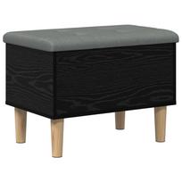 vidaXL Saugojimo suolas su pagalve Juodojo ąžuolo 62 x 42 x 46 cm