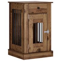 vidaXL Šunų narvas baldams Sendintos medienos 50 x 47,5 x 80 cm