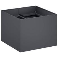 vidaXL Sodo vazonas Antracito 80 x 80 x 60 cm Šaltai valcuotas plienas