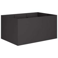 vidaXL Sodo vazonas Juoda 120 x 80 x 60 cm Šaltai valcuotas plienas