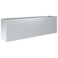 vidaXL Sodo vazonas Sidabrinė 200 x 40 x 60 cm Galvanizuotas plienas
