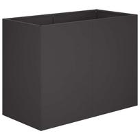 vidaXL Sodo vazonas Juoda 80 x 40 x 60 cm Šaltai valcuotas plienas