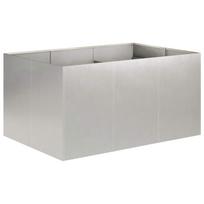 vidaXL Sodo vazonas Sidabrinė 120 x 80 x 60 cm Nerūdijantis plienas