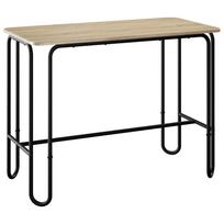 vidaXL Valgomojo stalas 100 x 50 x 75 cm Apdirbta mediena Stačiakampio