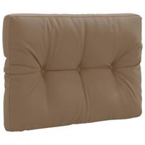vidaXL Pallet atlošas VIANEN 100% poliesteris Taupe 70 x 50 x 12 cm