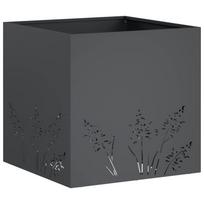 vidaXL Sodo vazonas Antracito 50 x 50 x 49 cm Šaltai valcuotas plienas