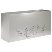 vidaXL Sodo vazonas Sidabrinė 100 x 20 x 49 cm Nerūdijantis plienas