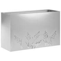 vidaXL Sodo vazonas Sidabrinė 80 x 20 x 49 cm Galvanizuotas plienas