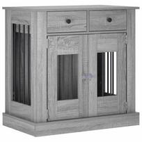 vidaXL Šunų narvas baldams Pilka Sonoma 80 x 47,5 x 80 cm