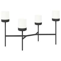 vidaXL Gėlių stovas Balta 125 x 55 x 81 cm PP ir Plienas