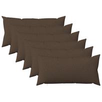 vidaXL Mesti pagalvė 6 vnt. HEERLEN Taupe 40 x 70 cm Audinys