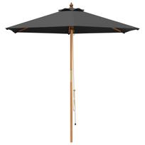 vidaXL Sodo skėtis Ø 270 x 248 cm Kietas eukalipto medis Antracito