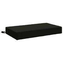 vidaXL Atlošo pagalvė SOEST 100% poliesteris Juoda 70 x 40 x 10 cm