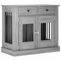 vidaXL Šunų narvas baldams Pilka Sonoma 90 x 47,5 x 80 cm