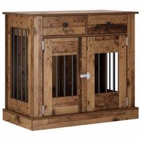 vidaXL Šunų narvas baldams Sendintos medienos 90 x 47,5 x 80 cm