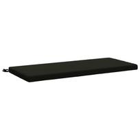 vidaXL Suoliuko pagalvė SOEST 100% poliesteris Juoda 110 x 50 x 5 cm