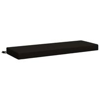 vidaXL Suoliuko pagalvė SOEST 100% poliesteris Juoda 100 x 40 x 8 cm