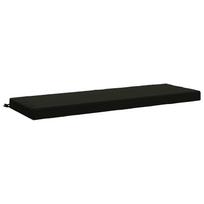 vidaXL Suoliuko pagalvė SOEST 100% poliesteris Juoda 150 x 50 x 8 cm