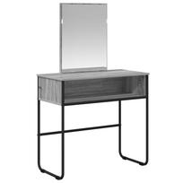 vidaXL Makiažo stalas Pilka Sonoma 81 x 40 x 131 cm Apdirbta mediena