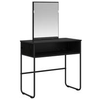 vidaXL Makiažo stalas Juodojo ąžuolo 81 x 40 x 131 cm Apdirbta mediena