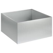 vidaXL Sodo vazonas Sidabrinė 60 x 60 x 30 cm Galvanizuotas plienas