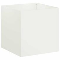 vidaXL Sodo vazonas Balta 25 x 25 x 25 cm Šaltai valcuotas plienas