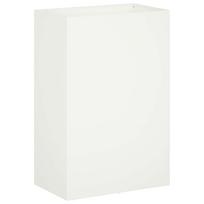 vidaXL Sodo vazonas Balta 40 x 30 x 75 cm Šaltai valcuotas plienas