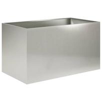 vidaXL Sodo vazonas Sidabrinė 100 x 50 x 50 cm Nerūdijantis plienas