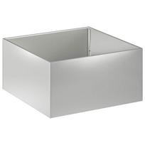 vidaXL Sodo vazonas Sidabrinė 80 x 80 x 40 cm Galvanizuotas plienas