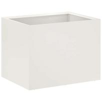 vidaXL Sodo vazonas Balta 40 x 30 x 30 cm Šaltai valcuotas plienas