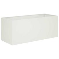 vidaXL Sodo vazonas Balta 80 x 40 x 40 cm Šaltai valcuotas plienas
