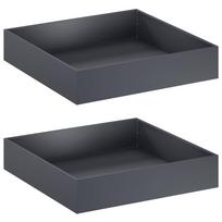 vidaXL Sodo vazonas 2 vnt. Antracito 80 x 80 x 20 cm