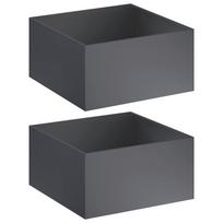 vidaXL Sodo vazonas 2 vnt. Antracito 80 x 80 x 40 cm