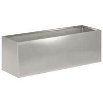 vidaXL Sodo vazonas Sidabrinė 40 x 20 x 20 cm Nerūdijantis plienas