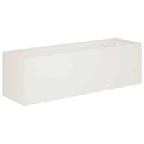 vidaXL Sodo vazonas Balta 100 x 30 x 30 cm Šaltai valcuotas plienas