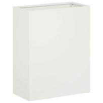 vidaXL Sodo vazonas Balta 40 x 20 x 50 cm Šaltai valcuotas plienas