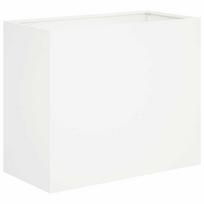 vidaXL Sodo vazonas Balta 60 x 30 x 50 cm Šaltai valcuotas plienas