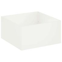 vidaXL Sodo vazonas Balta 80 x 80 x 40 cm Šaltai valcuotas plienas