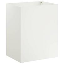 vidaXL Sodo vazonas Balta 40 x 30 x 40 cm Šaltai valcuotas plienas