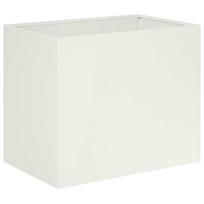 vidaXL Sodo vazonas Balta 60 x 40 x 50 cm Šaltai valcuotas plienas