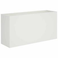 vidaXL Sodo vazonas Balta 100 x 30 x 40 cm Šaltai valcuotas plienas