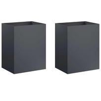 vidaXL Sodo vazonas 2 vnt. Antracito 40 x 30 x 40 cm