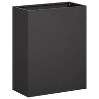 vidaXL Sodo vazonas Juoda 40 x 20 x 40 cm Šaltai valcuotas plienas